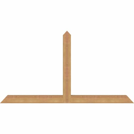 Ekena Millwork Portland Timber Gable Bracket, Western Red Cedar, 60"W x 32"H x 3 1/2"D x 3 1/2"F, 13/12 Pitch GBW060X32X0404POR00SWR